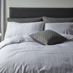 Jasper Woven Grey Duvet Cover and Pillowcase Set Grey