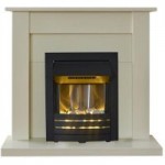 Sutton Fireplace Suite with Electric Fire 2000W 43 Inch Natural (Cream)