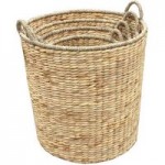 Round Storage Basket Natural