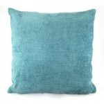 Large Chenille Orlando Cushion Cover Teal (Green)