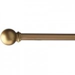 Universal Extendable Gold Curtain Pole Dia. 13/16mm Matt Gold