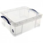 Really Useful 18L Plastic Storage Box Clear