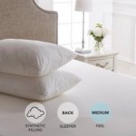 Dorma Sumptuous Down Like Soft Pillow Pair White