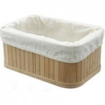 Woodford Rectangular Bamboo Storage Basket Natural (Brown)
