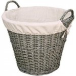 Versailles Large Wicker Basket Grey