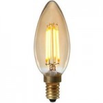 Dunelm Albert 4W LED SES Candle Bulb Light Brown