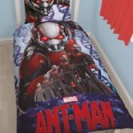Disney Marvel Ant Man Single Duvet Cover and Pillowcase Set Blue / Red