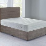 Havana Sprung Edge Divan Set – 0 Drawer Grace Taupe