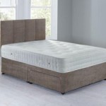 Sarasota Platform Top Divan Set – 2 Drawer Grace Taupe