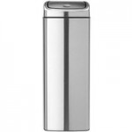 Brabantia Rectangular Matt Steel 25 Litre Touch Bin Matt steel (Silver)