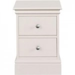 Blakely Cotton Narrow Bedside Table Cotton