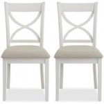 Blakely Cotton Pair of Dining Chairs Cotton (Grey)