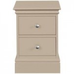 Blakely Taupe Narrow Bedside Table Taupe (Brown)