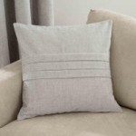 Large Chenille Silver Cushion Silver