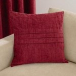 Large Chenille Wine Cushion Wine (Red)