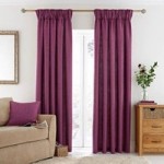 Vermont Berry Pencil Pleat Curtains Berry Red