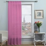 Dynamic Pink Single Slot Top Voile Panel Pink