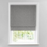 Glimmer Silver Lined Roman Blind Silver