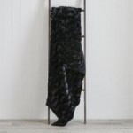 Plush Fur 130cm x 180cm Throw Black