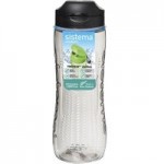 Sistema Tritan Active 800ml Water Bottle Assorted Colours Clear