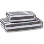 Nautical Stripe Grey Towel Grey