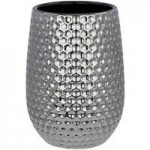 Silver Hammered Effect Tumbler Silver