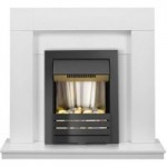 Malmo Fireplace Suite in white with Electric Fire 1000-2000W 43 Inch White