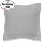 Non Iron Plain Dye Silver Continental Square Pillowcase Silver