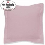 Non Iron Plain Dye Pink Continental Square Pillowcase Pink