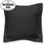 Non Iron Plain Dye Black Continental Square Pillowcase Black