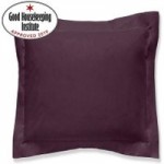 Non Iron Plain Dye Blackcurrant Continental Square Pillowcase Blackcurrant (Purple)