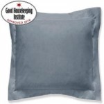 Non Iron Plain Dye Denim Blue Continental Square Pillowcase Denim (Blue)
