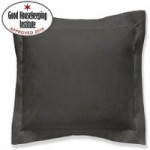 Non Iron Plain Dye Pewter Continental Square Pillowcase Pewter (Grey)