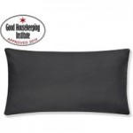 Non Iron Plain Dye Black Bolster Pillowcase Black