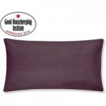 Non Iron Plain Dye Blackcurrant Bolster Pillowcase Blackcurrant (Purple)