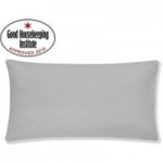 Non Iron Plain Dye Silver Bolster Pillowcase Silver