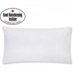 Non Iron Plain Dye White Bolster Pillowcase White