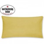 Non Iron Plain Dye Ochre Bolster Pillowcase Ochre (Yellow)