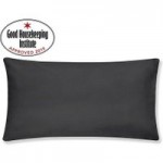 Non Iron Plain Dye Black Large Bolster Pillowcase Black