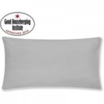 Non Iron Plain Dye Silver Large Bolster Pillowcase Silver