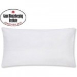 Non Iron Plain Dye White Large Bolster Pillowcase White
