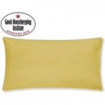 Non Iron Plain Dye Ochre Large Bolster Pillowcase Ochre (Yellow)