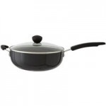 Dunelm 26cm Aluminium Everyday Pan Black