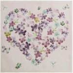 Embellished Heart Canvas White