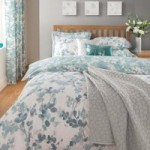 Honesty Teal Reversible Duvet Cover and Pillowcase Set Teal Blue