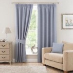 Omega Blue Pencil Pleat Curtains French Blue