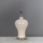 Ginger Jar Ceramic Table Lamp Base Ivory (White)