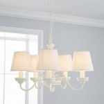 Toulouse Ivory 5 Light Fitting Ivory / White