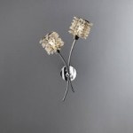 Jaimee 2 Light Chrome Wall Light Chrome