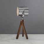 Carlton Camera Tripod Table Lamp Wood (Brown)